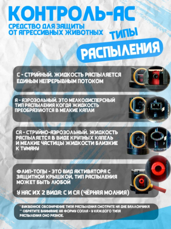 Баллончик AntiDog Контроль-АС Ментол 65мл (Струйный-Аэрозоль "ЧернаяМолния")